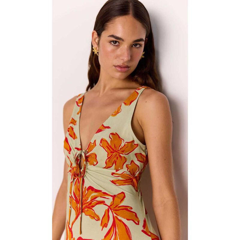 MINKPINK Estelle Keyhole Midi Dress image number 3